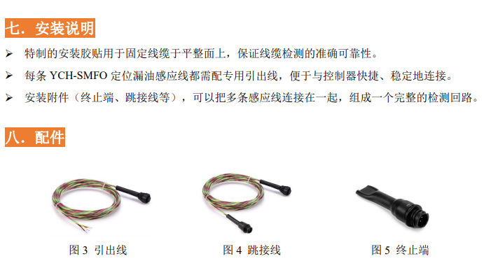 定位漏油感应线YCH-SMFO