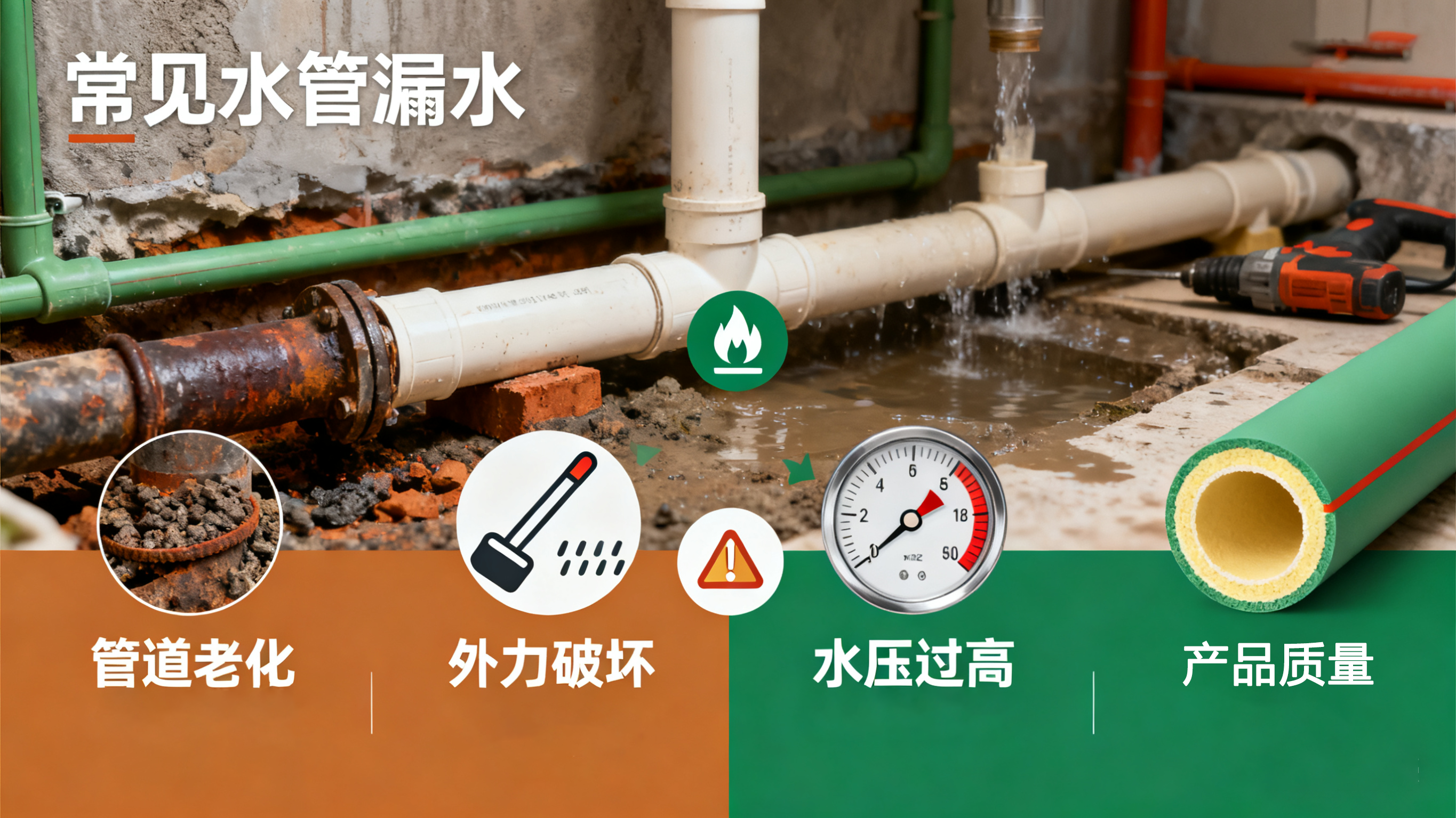应对水管漏水：从成因洞察到智能防护