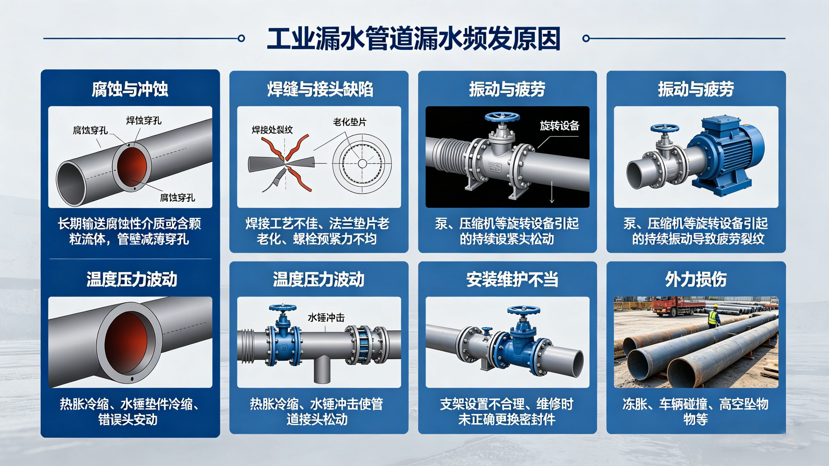 漏水管道漏水怎么办？工业场景下的智能检测与修复指南